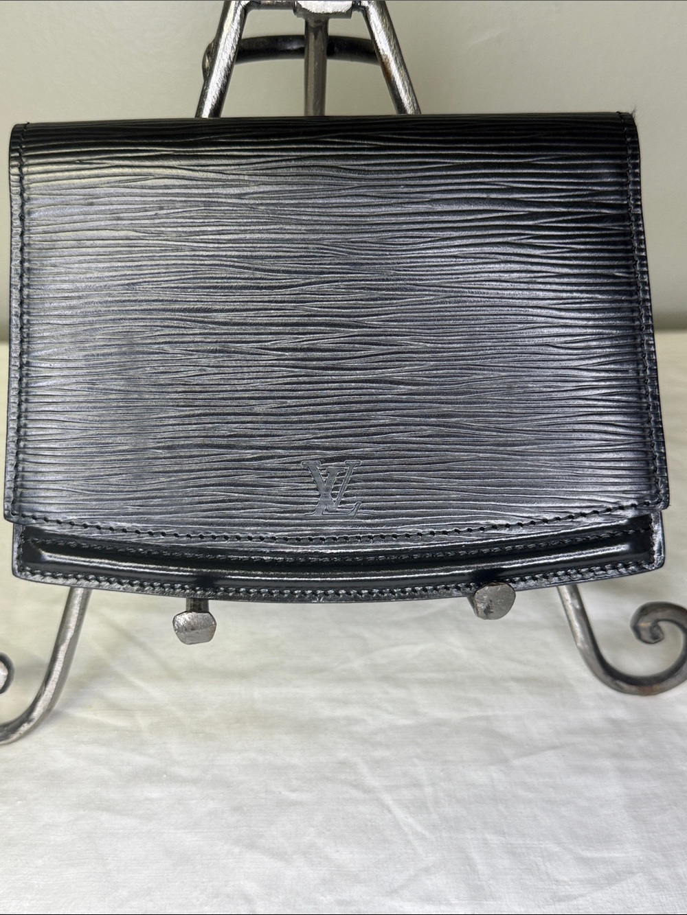 Louis Vuitton Vintage Epi Pochette Tilsitt Waist Pouch Black Leather 1991